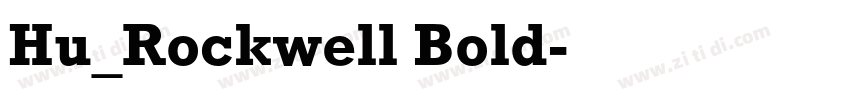 Hu_Rockwell Bold字体转换